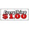 Signmission EVERYTHING 1 DOLLAR BANNER SIGN one huge sale store shop dollar B-120 Everything 1 Dollar - alternate 1